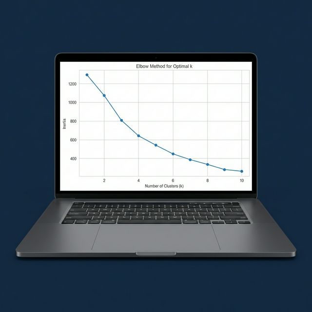 K-means clustering model results on laptop